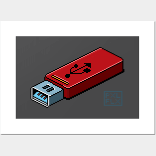 Isometric Pixel Art USB Posters and Art